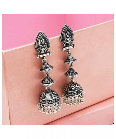 Earrings, Ethnic Earrings Thailand India Long Drop Pendant Jewelry Dangle Bells Tassel Women Antique Luxury Vintage Charms Pa...