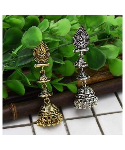 Earrings, Ethnic Earrings Thailand India Long Drop Pendant Jewelry Dangle Bells Tassel Women Antique Luxury Vintage Charms Pa...