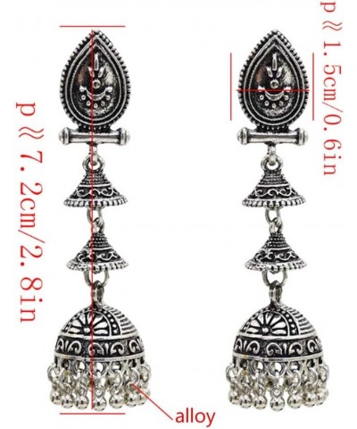 Earrings, Ethnic Earrings Thailand India Long Drop Pendant Jewelry Dangle Bells Tassel Women Antique Luxury Vintage Charms Pa...