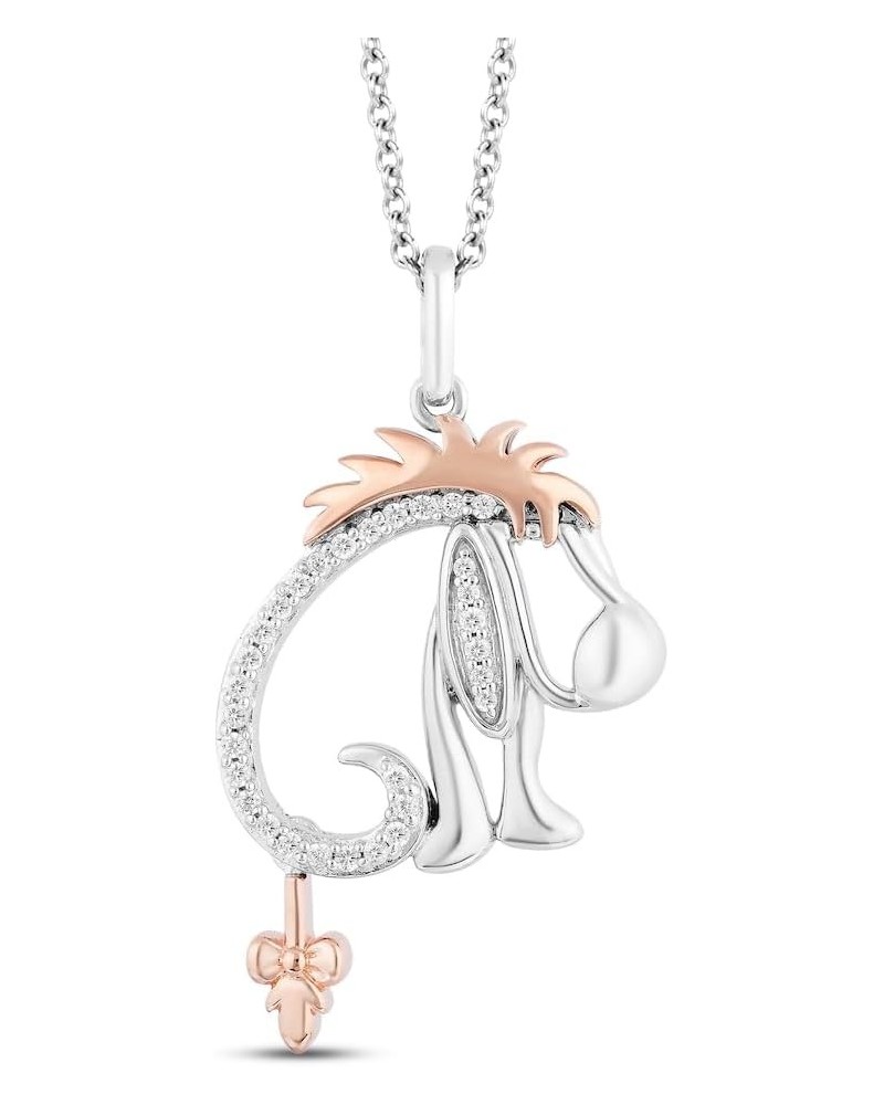 womens 14 Gold over Sterling Silver 0.20 Ct Treasures Winnie the Pooh Pendant Necklace 18 $38.49 Necklaces