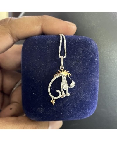 womens 14 Gold over Sterling Silver 0.20 Ct Treasures Winnie the Pooh Pendant Necklace 18 $38.49 Necklaces