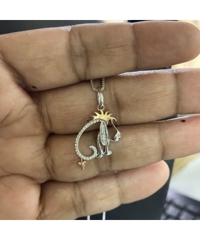 womens 14 Gold over Sterling Silver 0.20 Ct Treasures Winnie the Pooh Pendant Necklace 18 $38.49 Necklaces