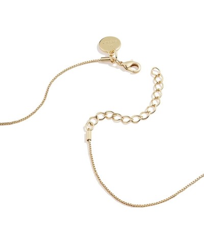 Birthstones Adjustable Necklace for Women Shiny Gold Finish December $32.43 Necklaces