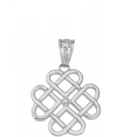 Elegant 14k Gold Endless Celtic Knot Heart Infinity Pendant Necklace White Gold 18.0 Inches $102.29 Necklaces