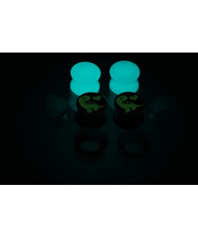 6mm-16mm Stone Acrylic Silicone Glow In the Dark Tunnels Plugs for Ears Gauges Piercing 2g-6mm Gold $9.83 Body Jewelry