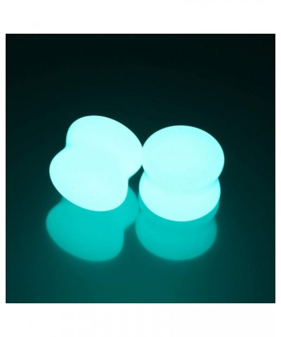 6mm-16mm Stone Acrylic Silicone Glow In the Dark Tunnels Plugs for Ears Gauges Piercing 2g-6mm Gold $9.83 Body Jewelry