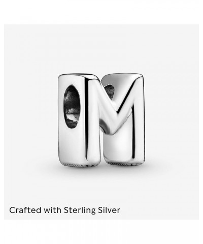 Letter 925 Sterling Silver Charm M $9.50 Bracelets