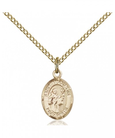 14KT Gold Filled Catholic Patron Saint Petite Charm Medal, 1/2 Inch Saint Augustine $42.50 Pendants