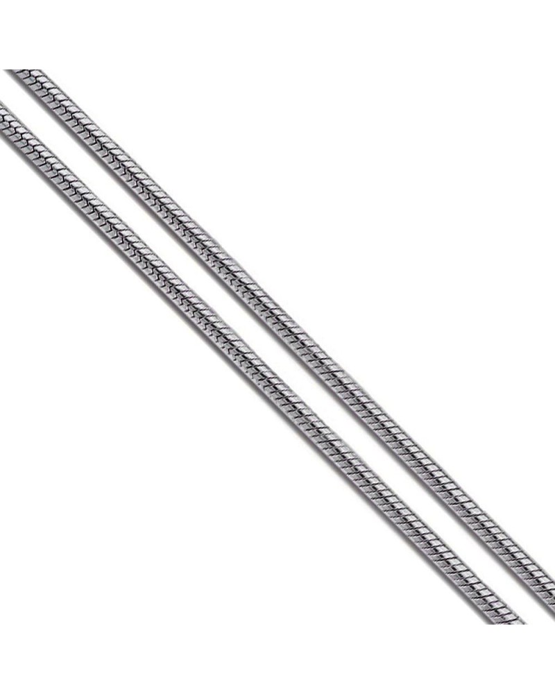 Stainless Steel Round Snake Chain 1.2mm 2mm 2.4mm 3.2mm New Solid Flexible Round Necklace 1.9mm Length 16 Inches $9.00 Necklaces