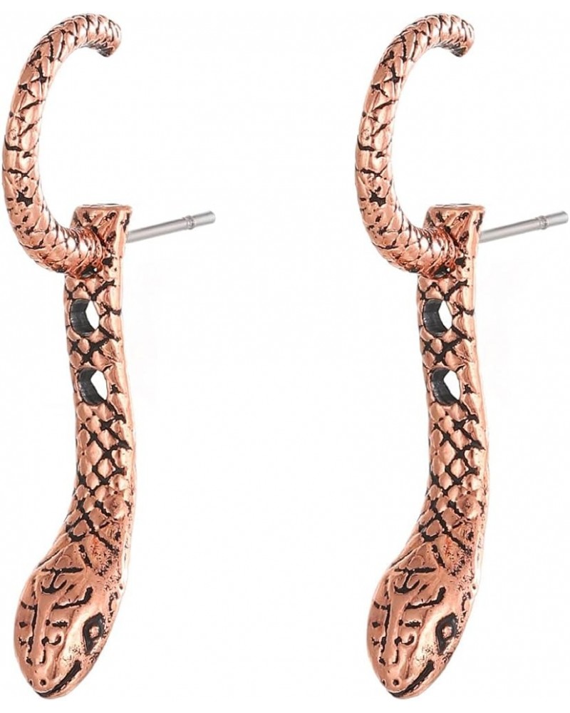 Gothic Snake Earrings for Women Girls Vintage Statement Punk Animal Snake Piercing Earrings Jewelry Gifts Gold Silver Copper ...