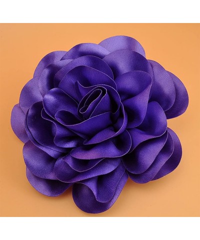 8in large flower fabric rose floral brooch pin large flower brooch pin for women and men, oversized flower corsage brooch for...