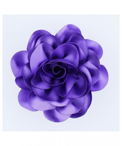 8in large flower fabric rose floral brooch pin large flower brooch pin for women and men, oversized flower corsage brooch for...