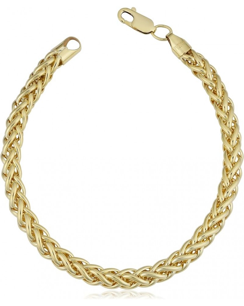 14k Yellow Gold Filled Heavyweight Unisex 6 mm Franco Link Chain Bracelet 7.5 Inches $52.89 Bracelets