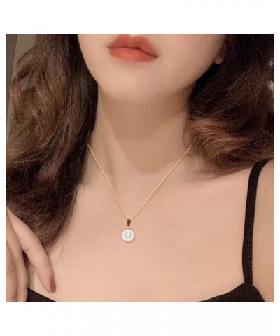 Girls Necklace Chain- Pendant for Women Temperament Clavicle Chain Delicate Monogram Necklace For Women Cute Letter Name Chok...