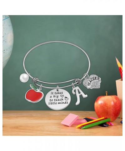 Teacher Gifts for Women, Stainless Steel Teacher Bracelet Teacher Gifts Teacher Appreciation Gifts for Women Y $10.79 Bracelets