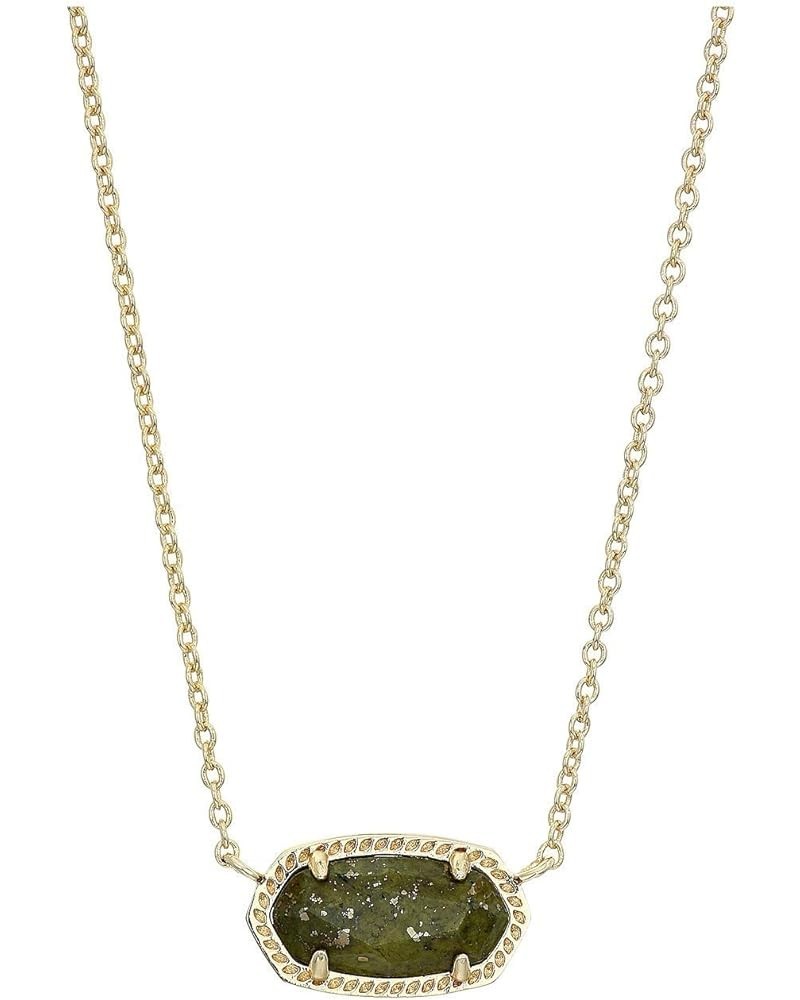 Elisa Pendant Necklace for Women, Fashion Jewelry, 14k Gold-Plated GOLD - OLIVE EPIDOTE $30.10 Necklaces