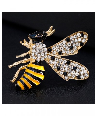 Sweater Shawl Clips Insect Bee Brooch Pins Jewelry Women Rhinestone Gifts Enamel Decoration Jewelry Pins for Cardigan Blouse ...