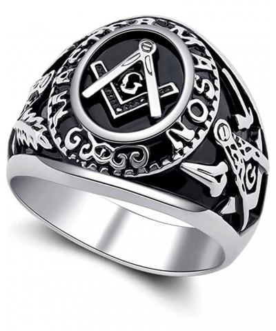 Freemason Gifts Masonic Biker Rings Masonic Master Mason Ring Freemason Signet Style Jewelry Mason Signet Band Jewelry Freema...