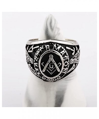 Freemason Gifts Masonic Biker Rings Masonic Master Mason Ring Freemason Signet Style Jewelry Mason Signet Band Jewelry Freema...