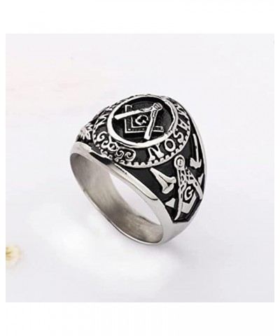 Freemason Gifts Masonic Biker Rings Masonic Master Mason Ring Freemason Signet Style Jewelry Mason Signet Band Jewelry Freema...