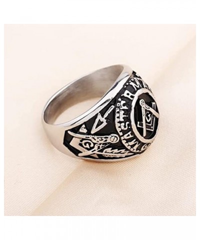 Freemason Gifts Masonic Biker Rings Masonic Master Mason Ring Freemason Signet Style Jewelry Mason Signet Band Jewelry Freema...