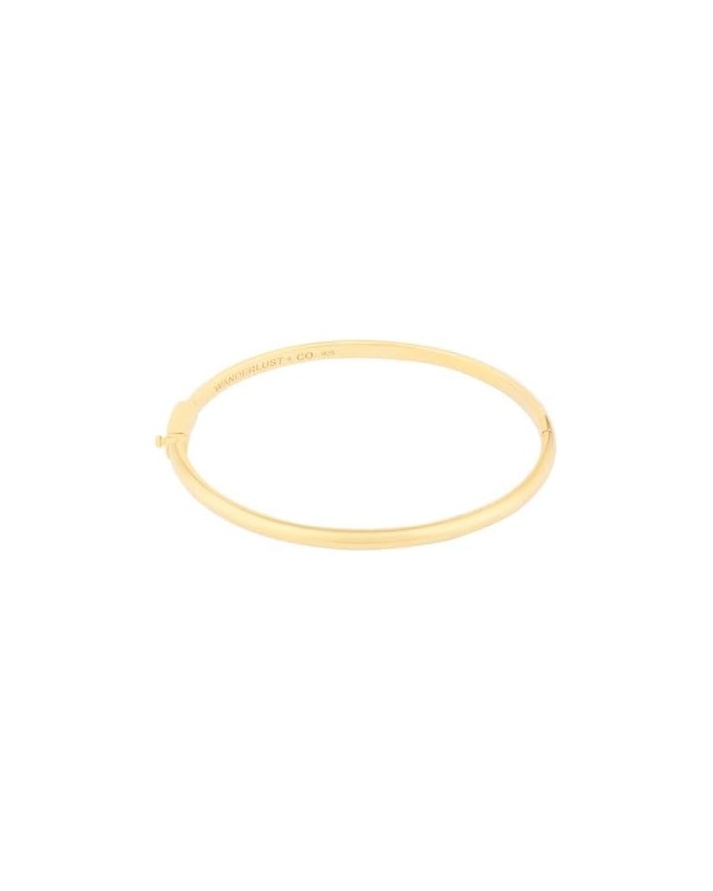 Classic 14K Gold Vermeil Bangle - 14K Gold Plated Jewelry Hypoallergenic, Shower-safe 15cm $47.52 Bracelets