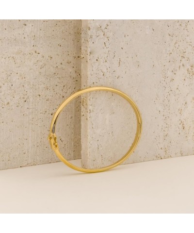 Classic 14K Gold Vermeil Bangle - 14K Gold Plated Jewelry Hypoallergenic, Shower-safe 15cm $47.52 Bracelets