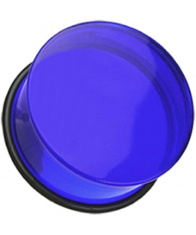 Basic Acrylic Single Flared Ear Gauge Plug (Sold by Pair) 7/8", Blue $9.35 Body Jewelry