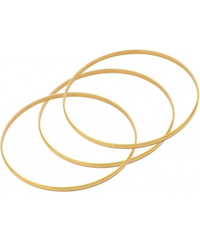 Stainless Steel Three Stackable Womens Bangle Bracelets Yellow $11.19 Bracelets