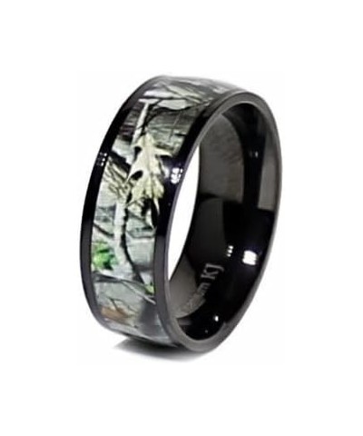 His and Hers Camo Wedding Ring Sets - Black Camo Ring Set - Wedding Rings - Camo Engagement Ring - Cubic Zirconia Wedding Set...