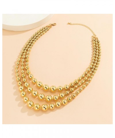 Chunky Gold Necklace Chunky Necklaces for Women Trendy Gold Chunky Necklace Layered Gold Necklaces for Women Punk Cuban Link ...