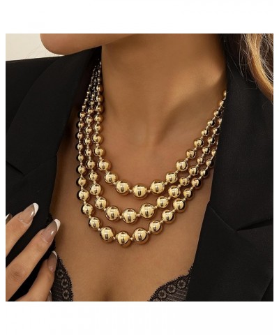 Chunky Gold Necklace Chunky Necklaces for Women Trendy Gold Chunky Necklace Layered Gold Necklaces for Women Punk Cuban Link ...