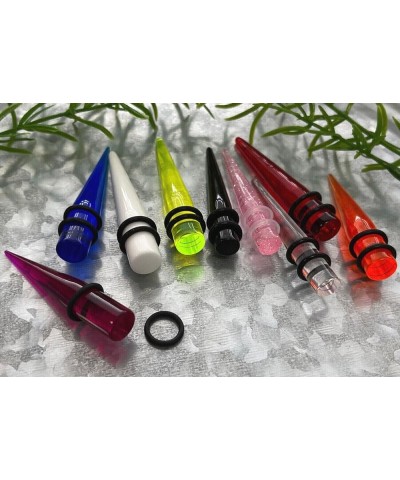 PAIR of Acrylic Expansion Tapers Ear Expander Plugs Gauges 14g thru 1" available! Green - 4g (5mm) $10.41 Body Jewelry