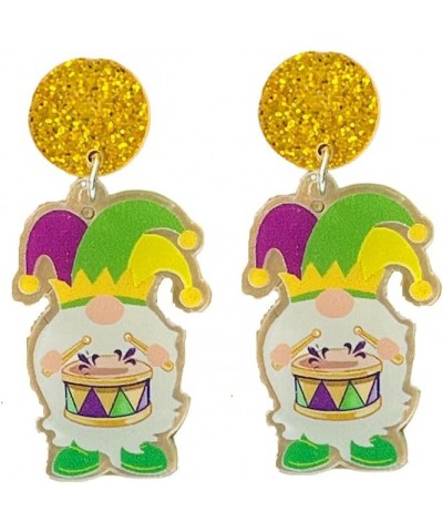 Mardi Gras Dangle Earrings,Carnival Animal Modelling Earrings,Masquerade Lobster/Disour/Alligator/Gnome Earrings,mardi gras d...