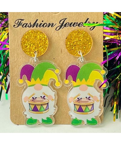 Mardi Gras Dangle Earrings,Carnival Animal Modelling Earrings,Masquerade Lobster/Disour/Alligator/Gnome Earrings,mardi gras d...