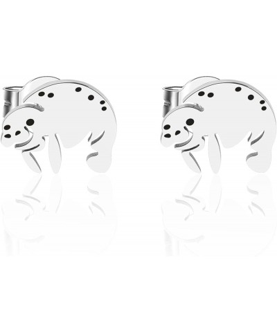 Cute Chubby Manatee Stud Earrings Manatees Sea Cows Earrings Manatee Lover Gift for Women Manatee Stud er $10.20 Earrings