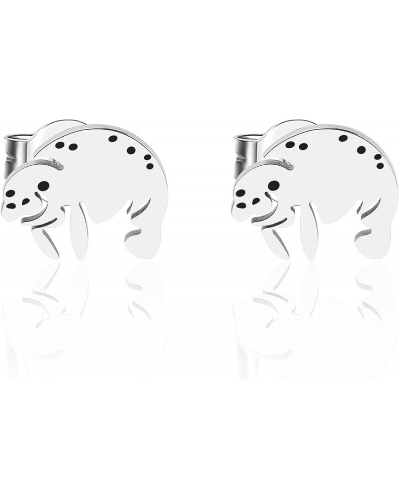 Cute Chubby Manatee Stud Earrings Manatees Sea Cows Earrings Manatee Lover Gift for Women Manatee Stud er $10.20 Earrings