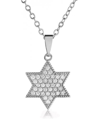 Stylish Star of David Necklace | Israel Map Necklace | Mezuzah Necklace | Jewish Necklace | Available in 14K Gold-Filled or S...