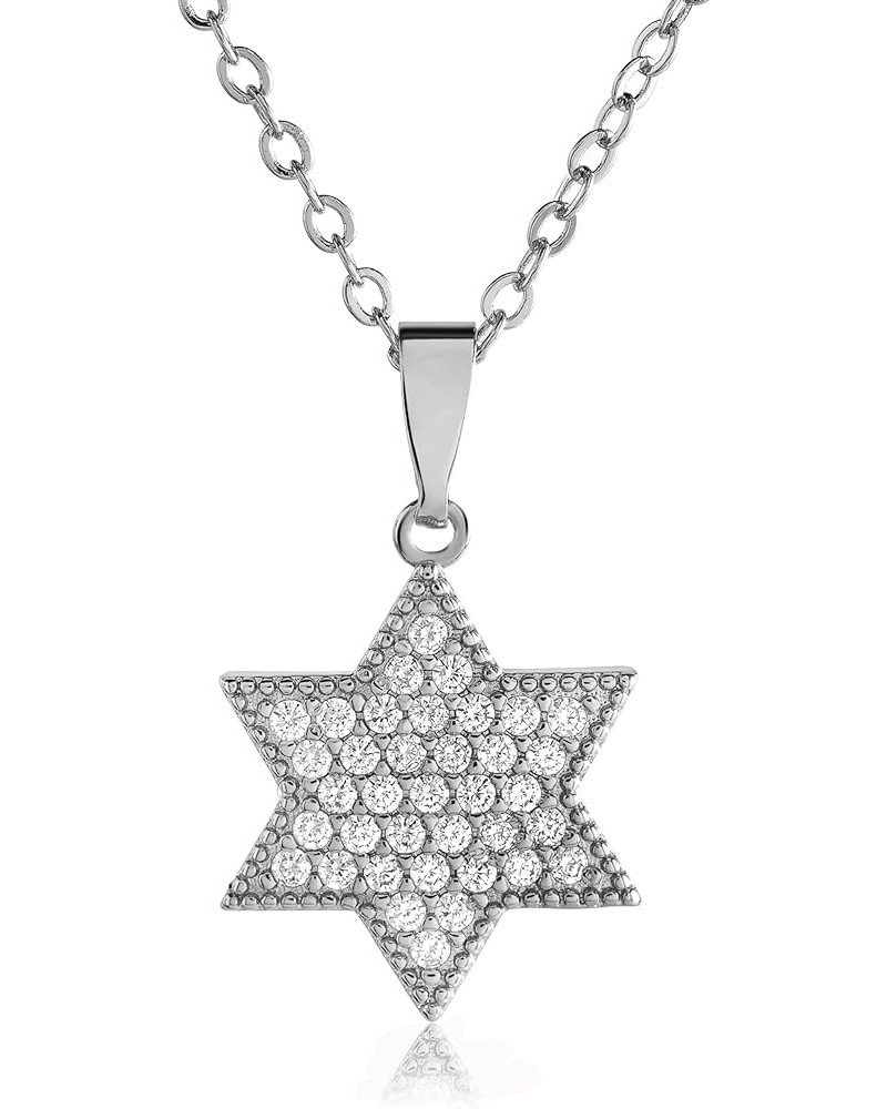 Stylish Star of David Necklace | Israel Map Necklace | Mezuzah Necklace | Jewish Necklace | Available in 14K Gold-Filled or S...