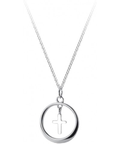 Cross Necklaces for Women, Pendant 925 Sterling Silver Necklaces, Fashion Cute Designer Style, Looks Luxury Cross of Enduranc...