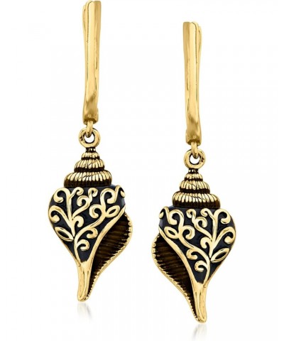 18kt Gold Over Sterling Seashell Drop Earrings $43.68 Earrings