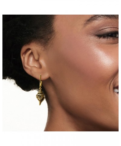 18kt Gold Over Sterling Seashell Drop Earrings $43.68 Earrings