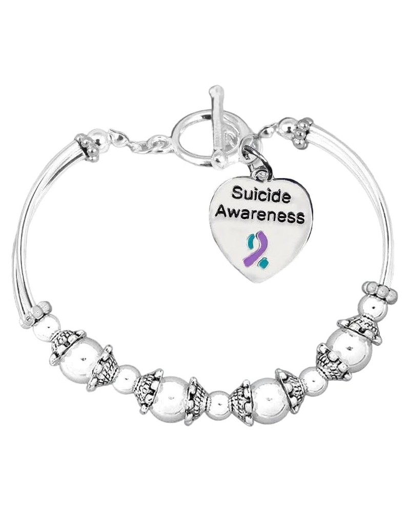 Suicide Awareness & Prevention Teal & Purple Rope Bracelet - Perfect for Support Groups, Gift-Giving, Events and Fundraising ...