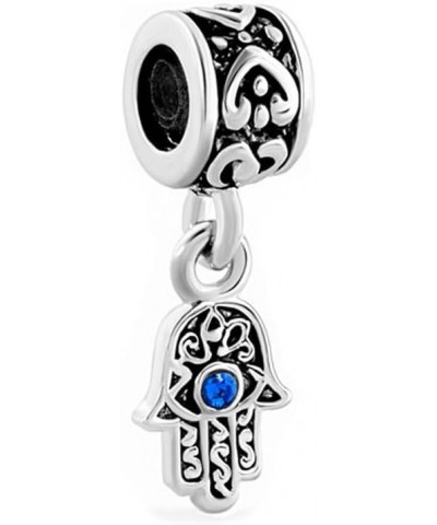 Blue Evil Eye Good Luck Charm Compatible with Pandora Bracelet Women Girls Lucky Dangle Protect Guardien Pendant Birthday Ann...