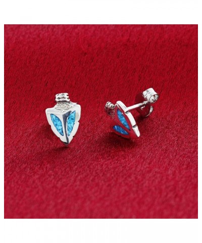 Southwestern Style 925 Sterling Silver Stud Earrings Arrowhead $19.00 Earrings