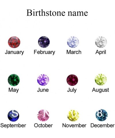 Personalized Birthstone Rings For Women 925 Sterling Silver Custom Name Ring Grandma Mothers Day Birthday Gifts Style 2 $25.0...