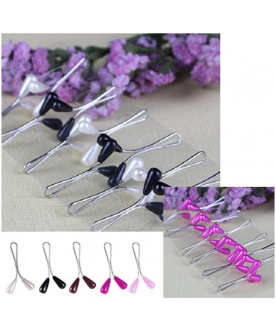 12pcs Headscarf Shawl Scarf Brooches Lady Scarf Clips Pearl Scarf Brooch Pin Brooch Set White $3.67 Brooches & Pins