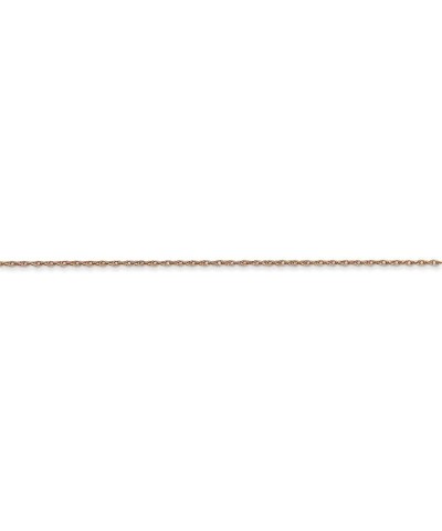 14k Rose Gold .5 mm Cable Rope Chain Necklace (carded) Jewelry Gifts for Women - Length Options: 13 16 18 20 24 16.0 Inches $...