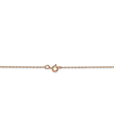 14k Rose Gold .5 mm Cable Rope Chain Necklace (carded) Jewelry Gifts for Women - Length Options: 13 16 18 20 24 16.0 Inches $...