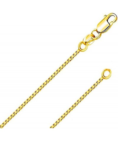 Stainless Steel Square Box Chain Link Necklace Yellow 3mm wide 22.0 Inches $10.99 Necklaces